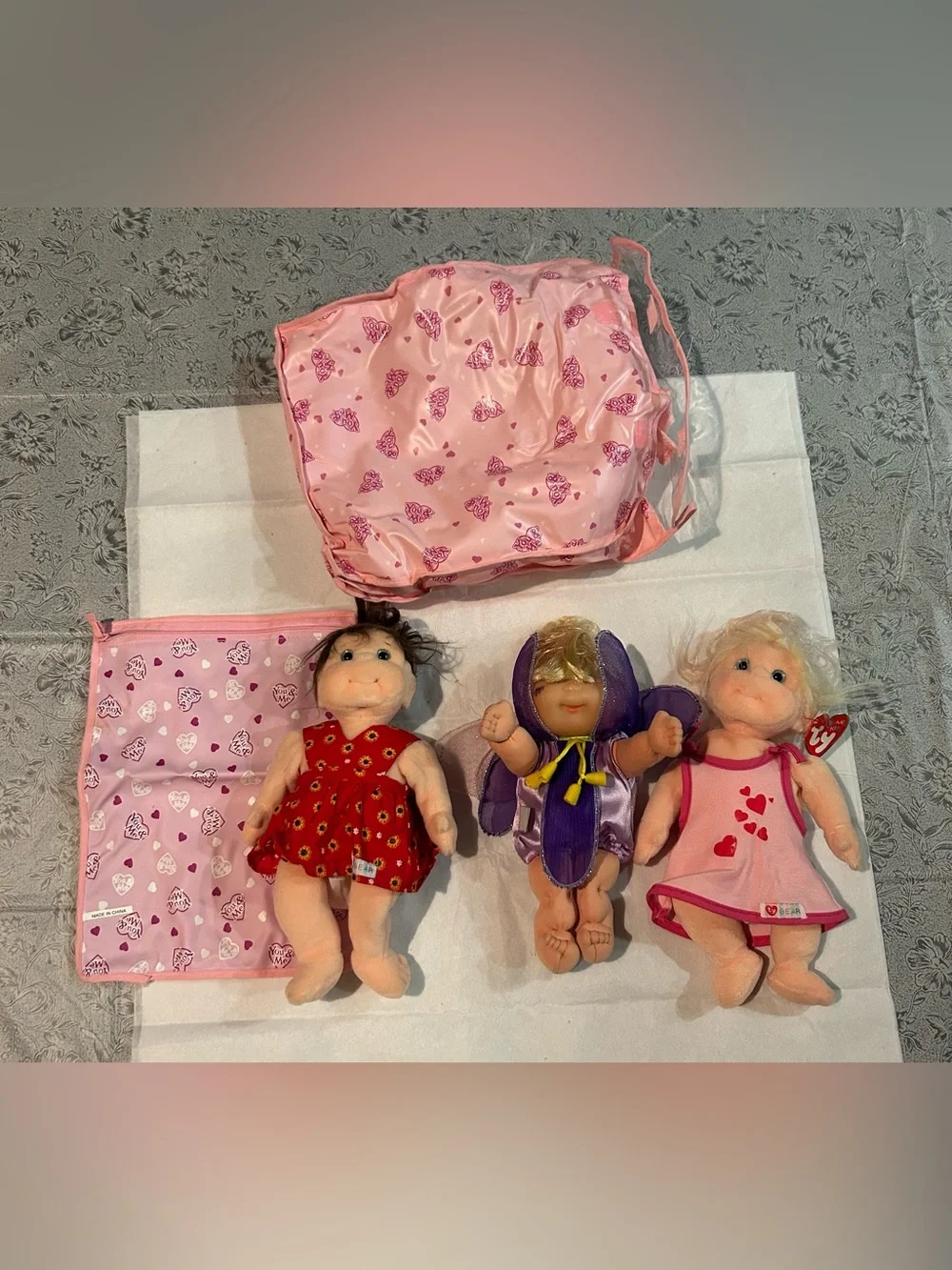 Vintage 90is Cabbage Patch Kids 9-inc baby dolls